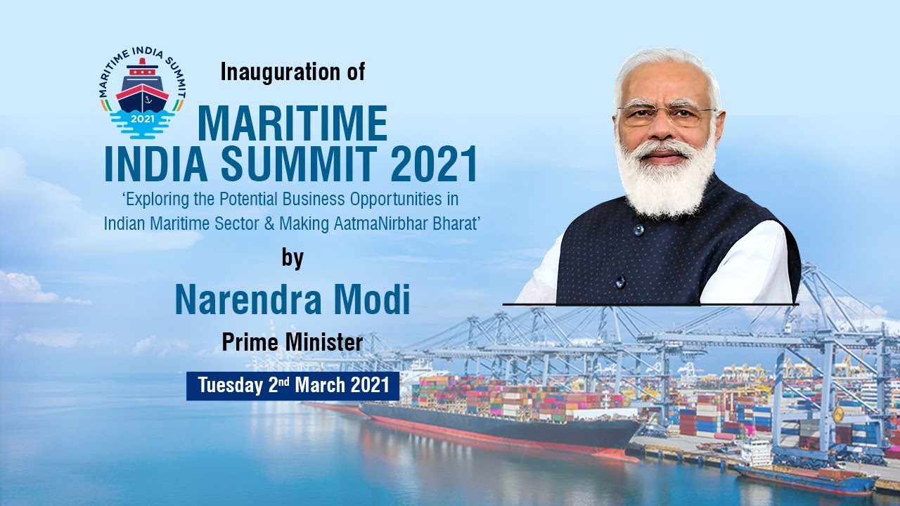 PM inaugurates Maritime India Summit 2021