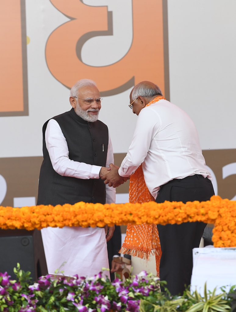 PM congratulates Bhupendrabhai Patel on taking oath as CM of Gujarat