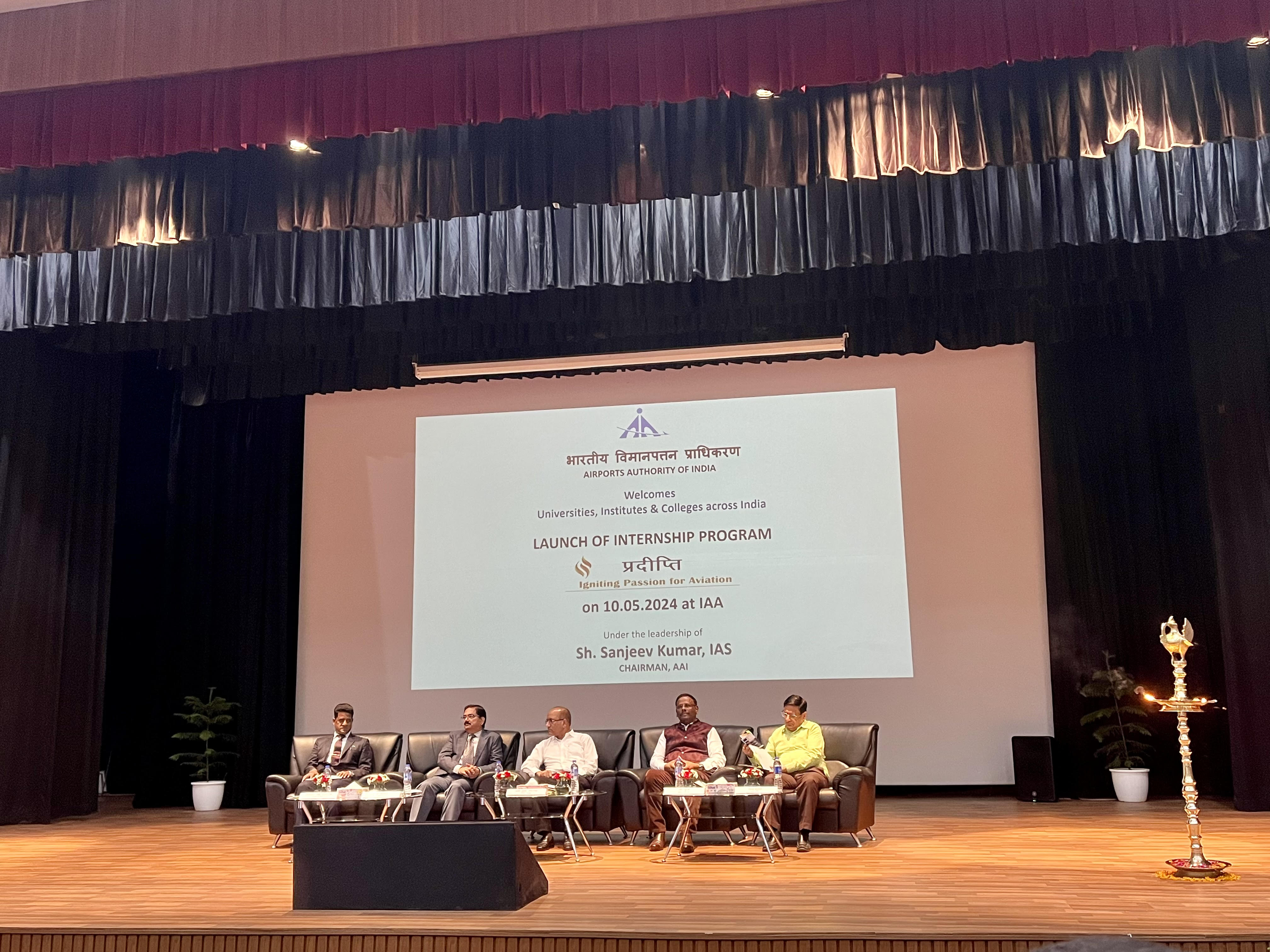 AAI launches ‘Pradipti’ an Internship Program aimed at providing firsthand experience of functioning of the airports to students