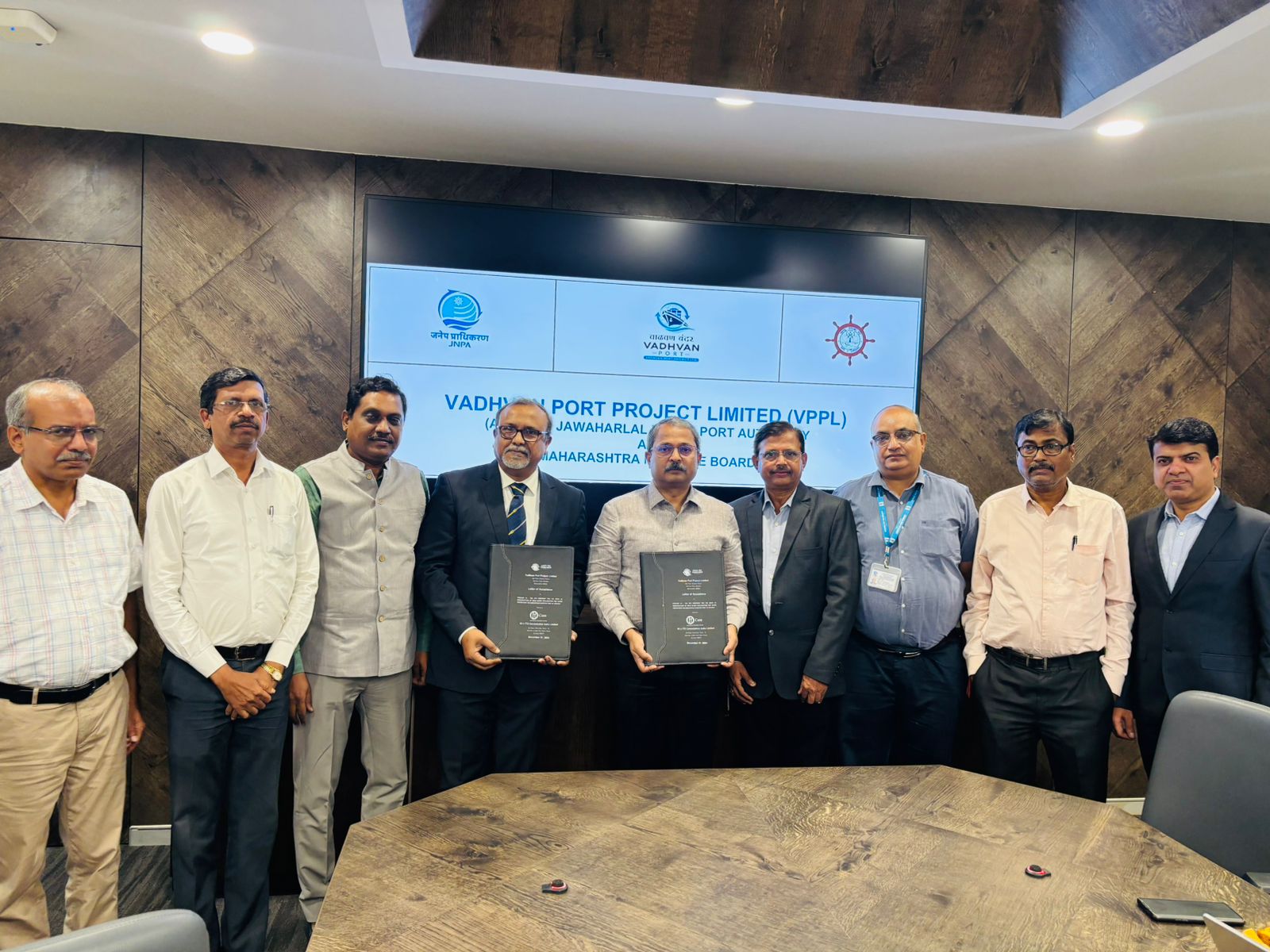 Contract for the construction of near-shore reclamation and shore protection for Vadhvan Port assigned to M/s ITD Cementation India Ltd.