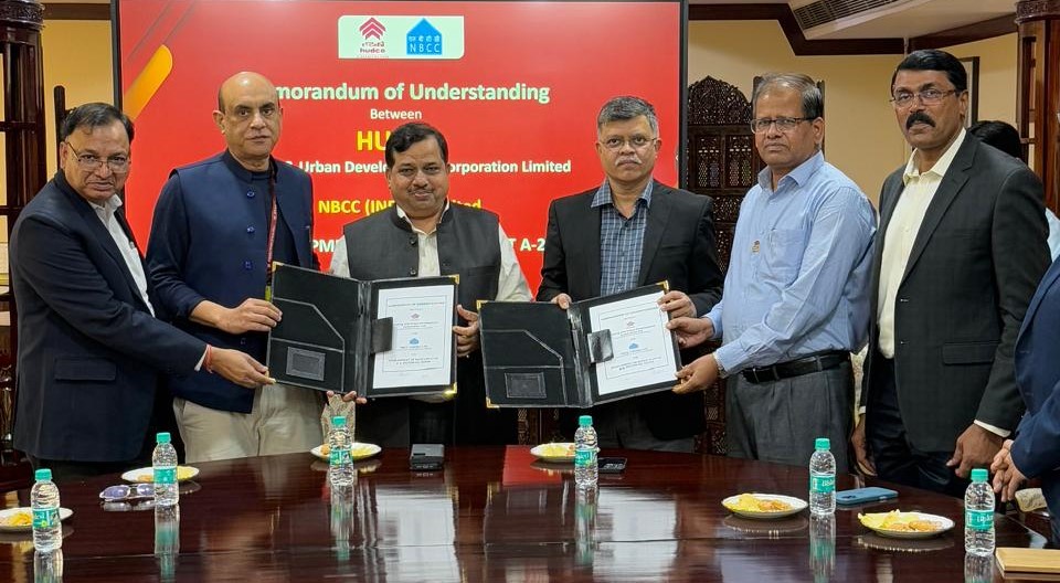 NBCC signs MoU with HUDCO to develop Institutional Complex